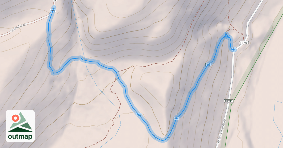 Map of Warm Springs 406