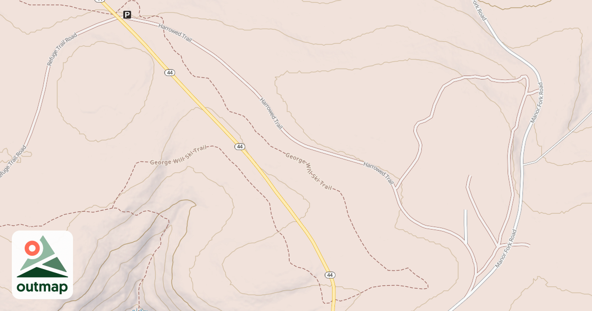 Map of Coudy Pike Snowmobile Trails