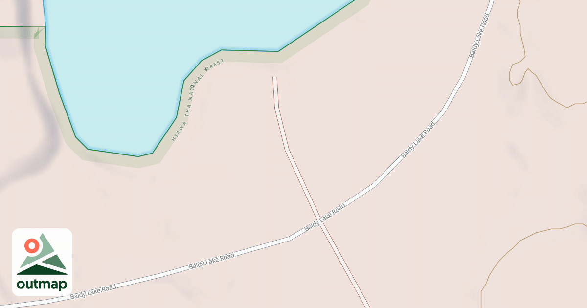 Map of BALDY LAKE SPUR G