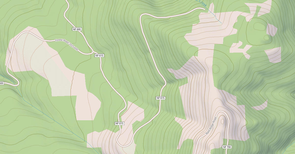 Map preview of BALD CAMP T.S.