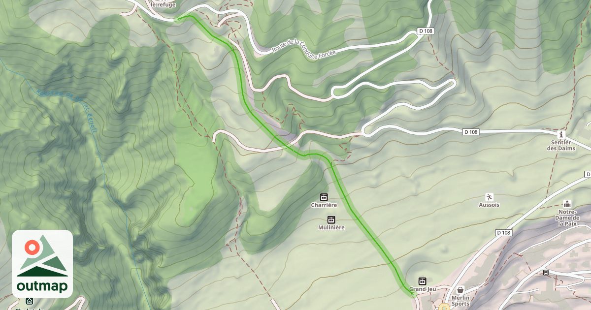 Map of ortet