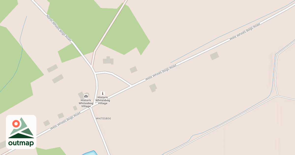 Map of Whitesbog Village Driving Tour