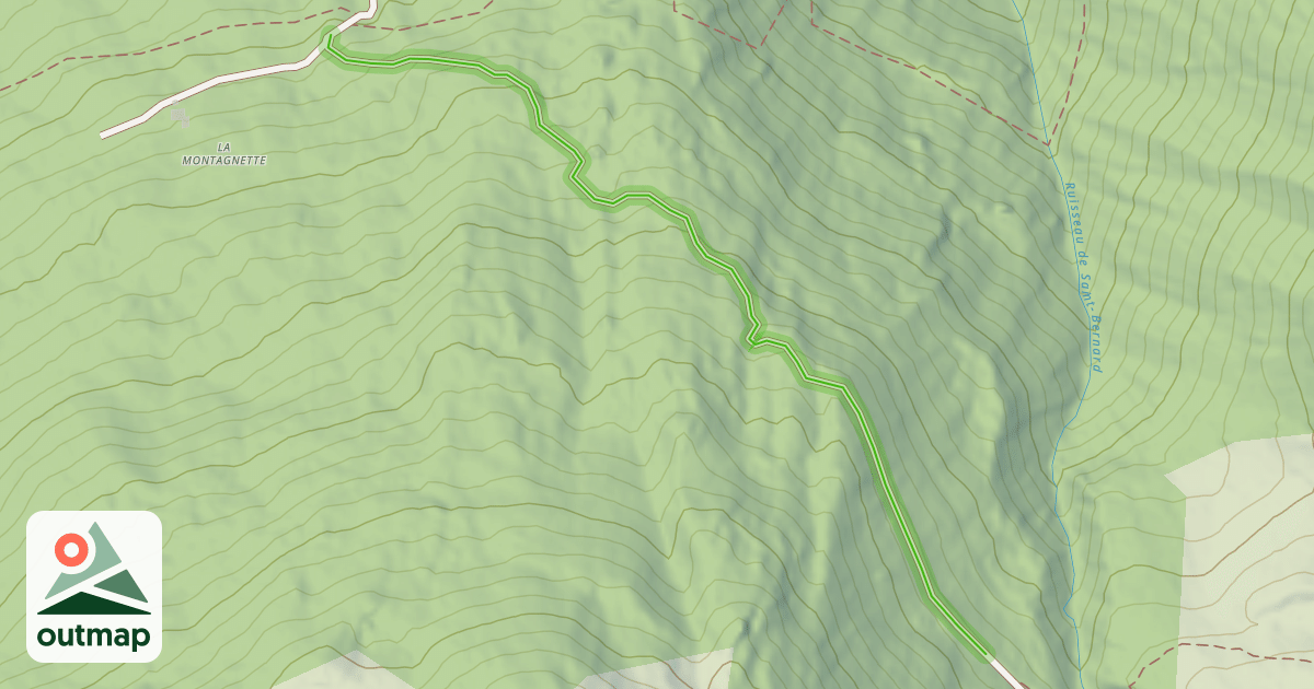 Map of Piste de Bramanette