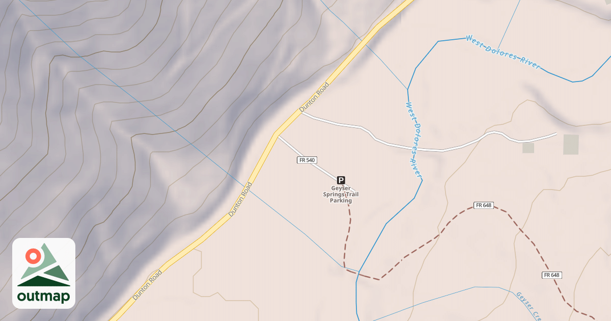 Map of GEYSER SPRING TH
