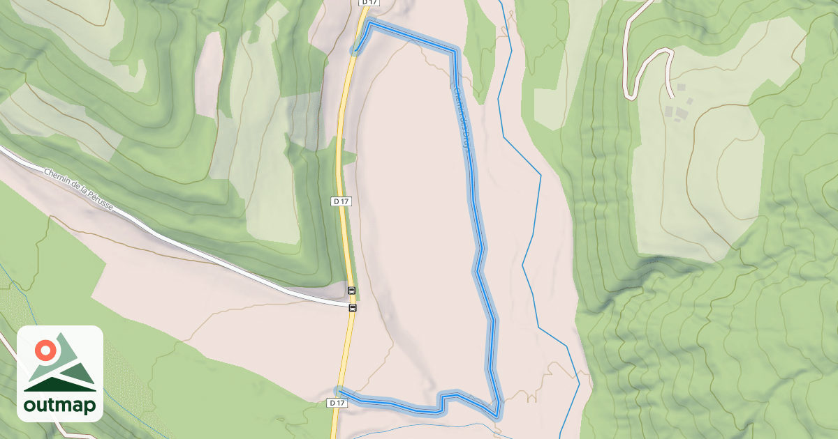 Map of Chemin des Druys