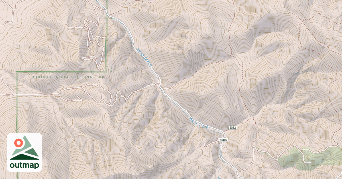 Map of BIRCH CREEK