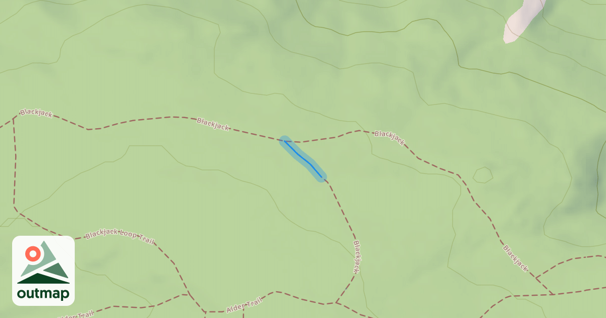 Map of Blackjack Loop Trail