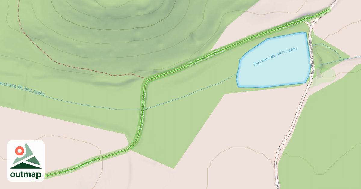 Map of Chemin du Start l'Abbé