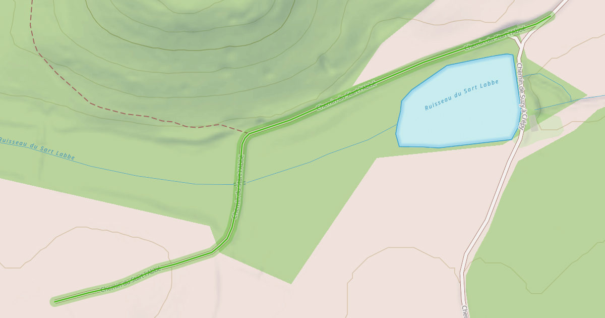 Map preview of Chemin du Start l'Abbé