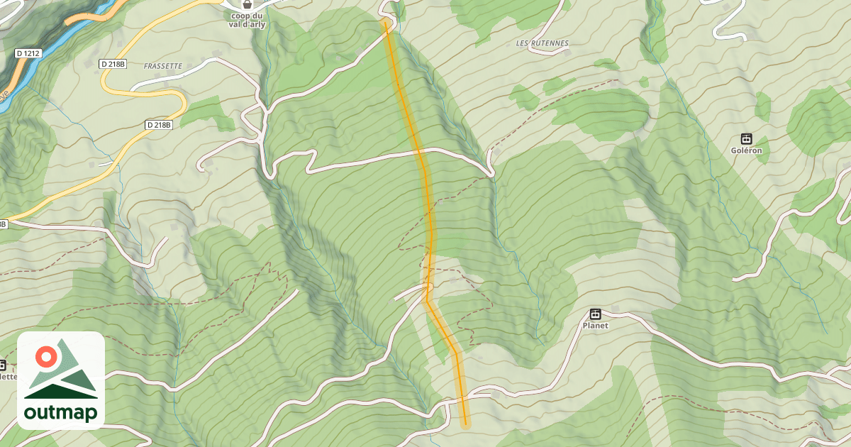 Map of Ancienne piste noire Aigle