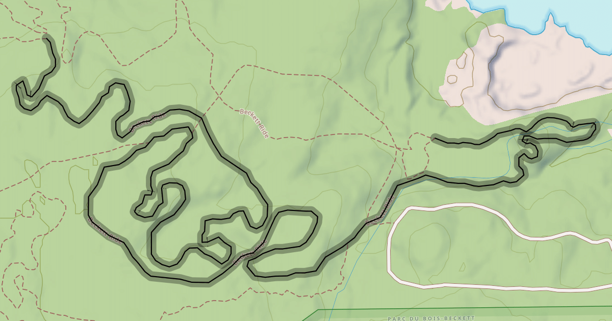 Map preview of Beckett Ride