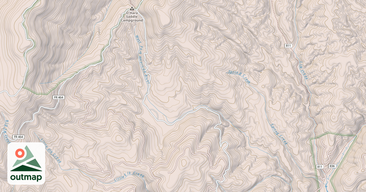 Map of ERICSON RIDGE