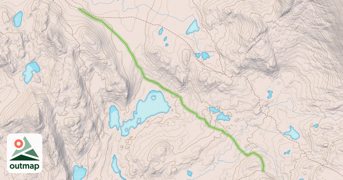 Map of Highline Trail