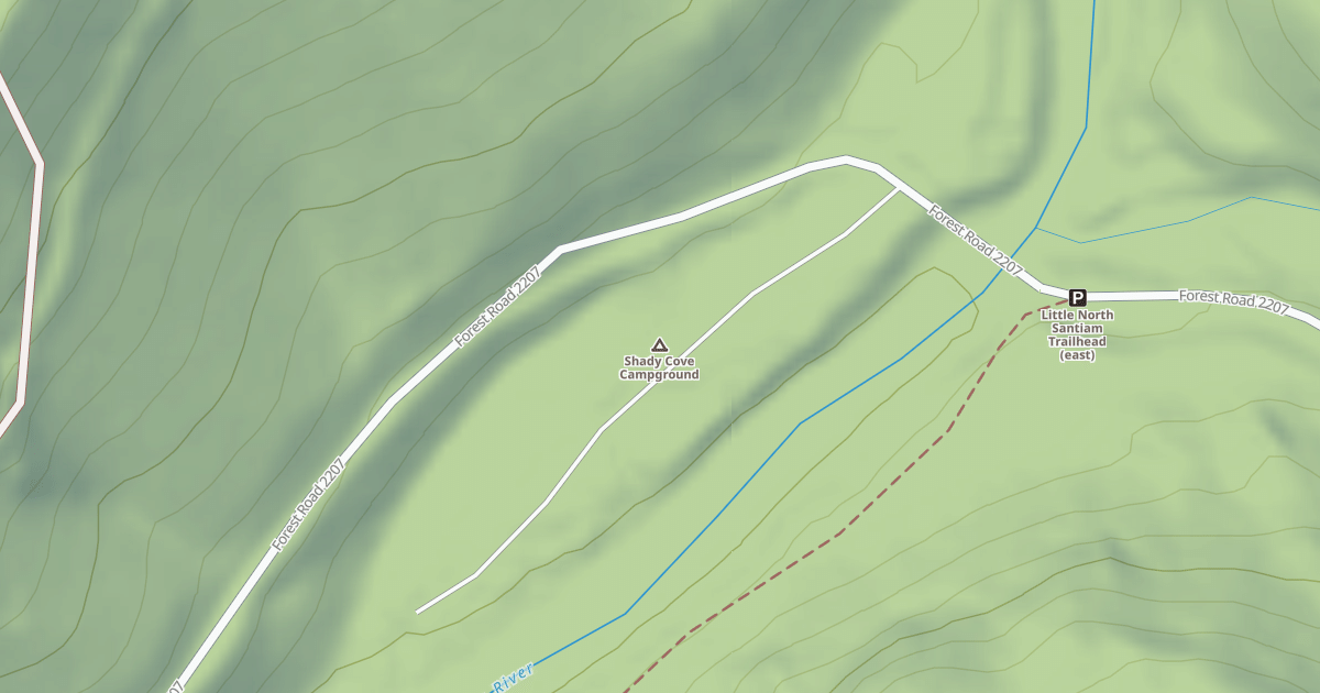 Map preview of SHADY COVE CAMPGROUND