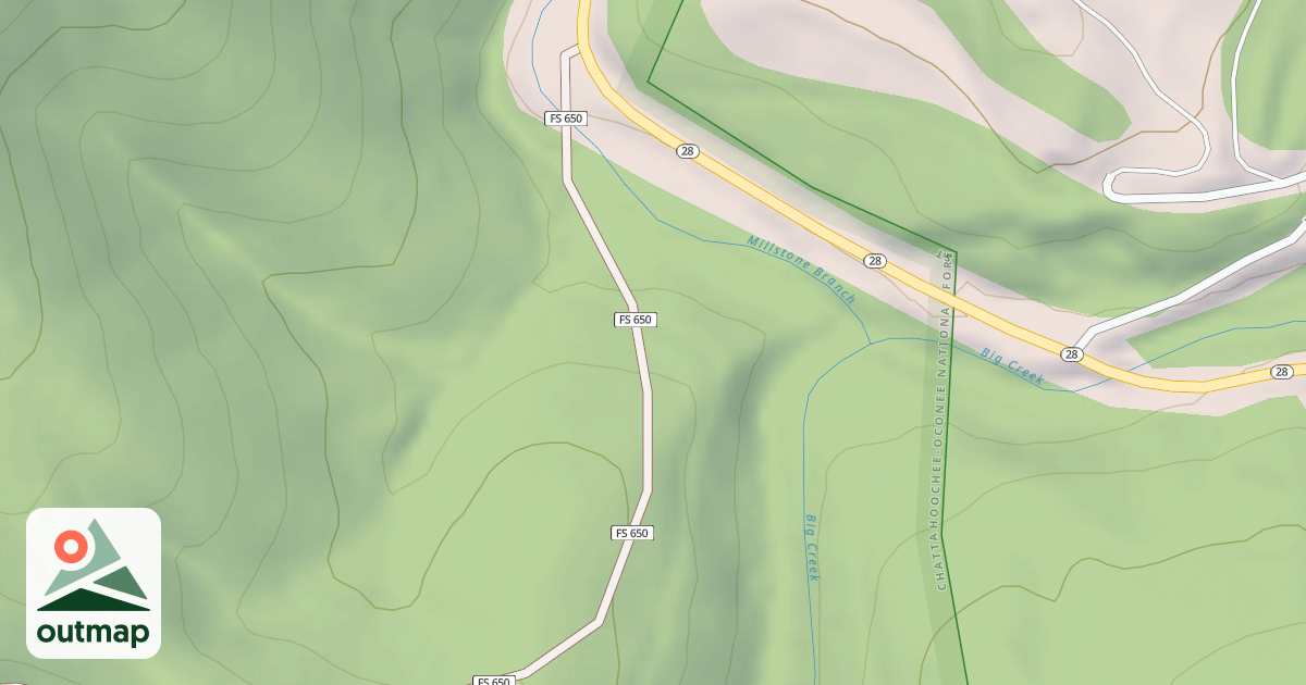 Map of BIG CREEK