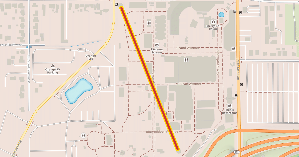 Map preview of Skyride