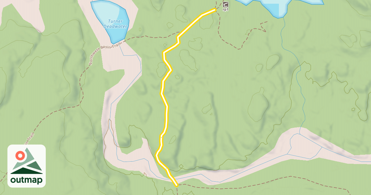 Map of Russell Pond Trail