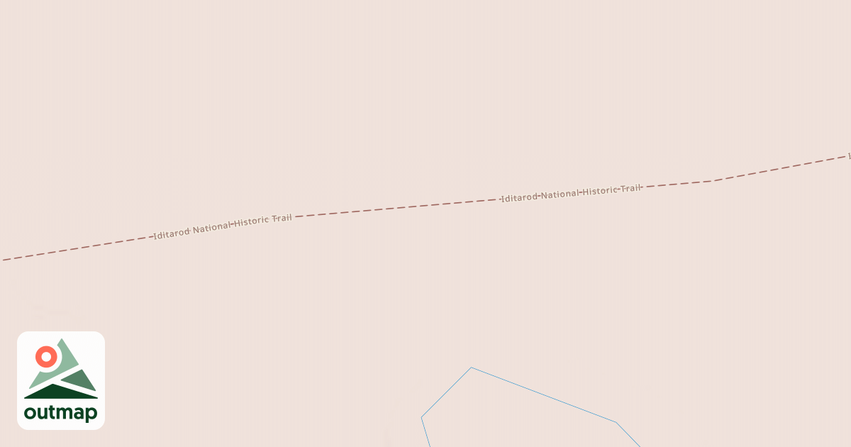 Map of Willow to Nome Winter Trail