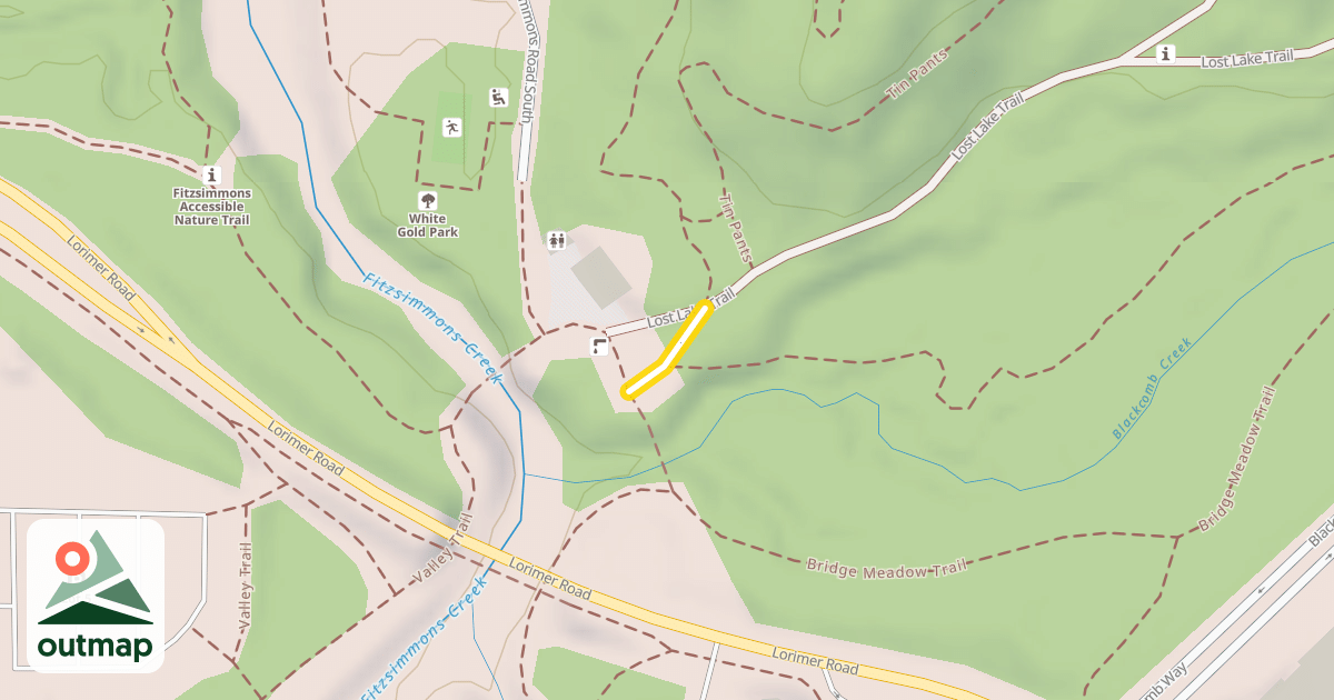 Map of Lost Lake Trail