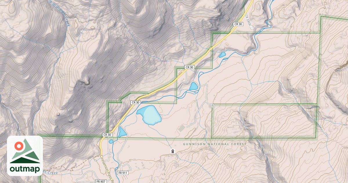 Map of County Road 30