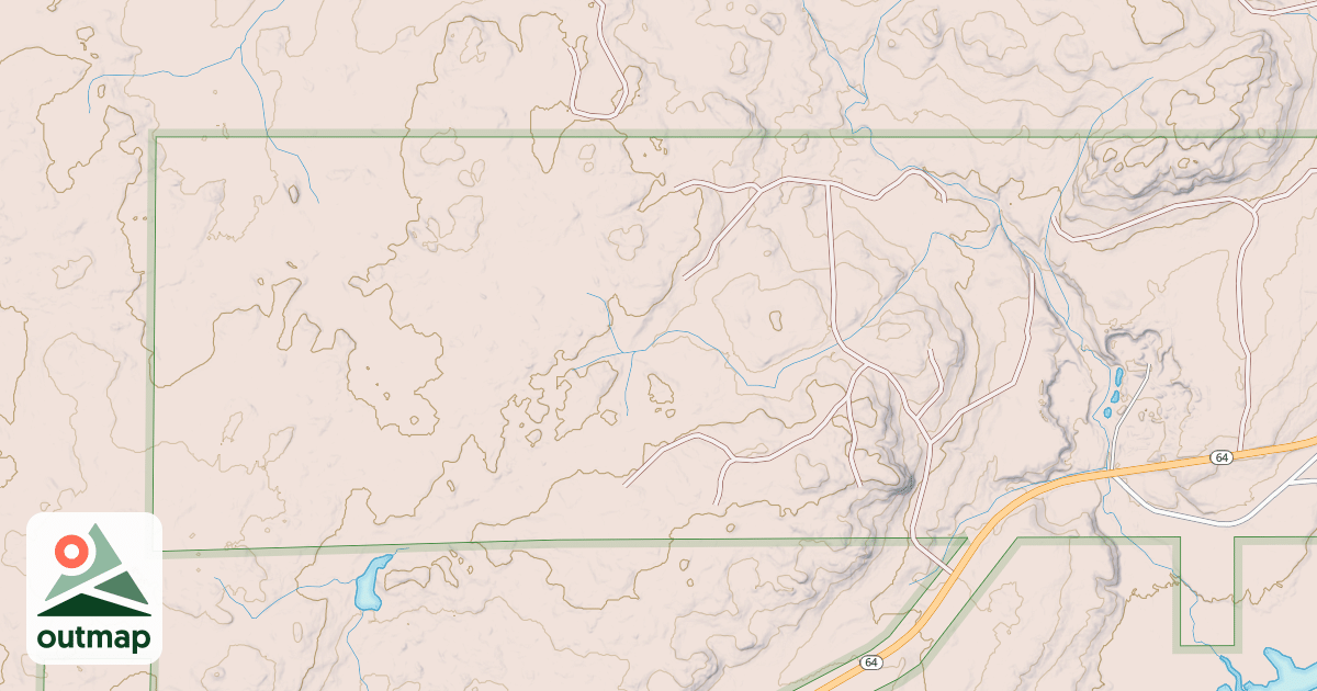 Map of Bessemer Snowmobile #1