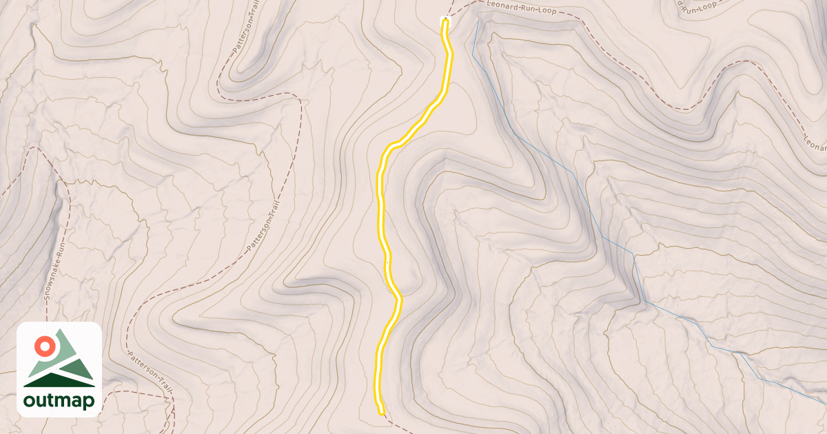 Map of Ridge Run Trail