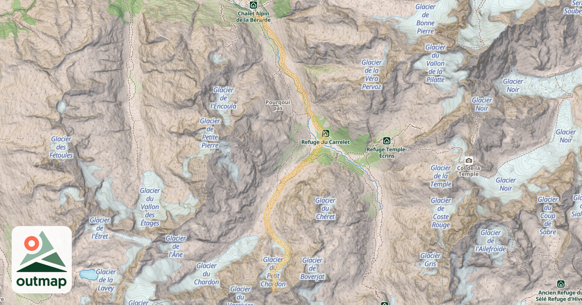Map of Col du Chardon — La Bérarde