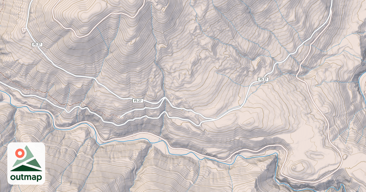 Map of BIG QUIL DAM ACCESS RD