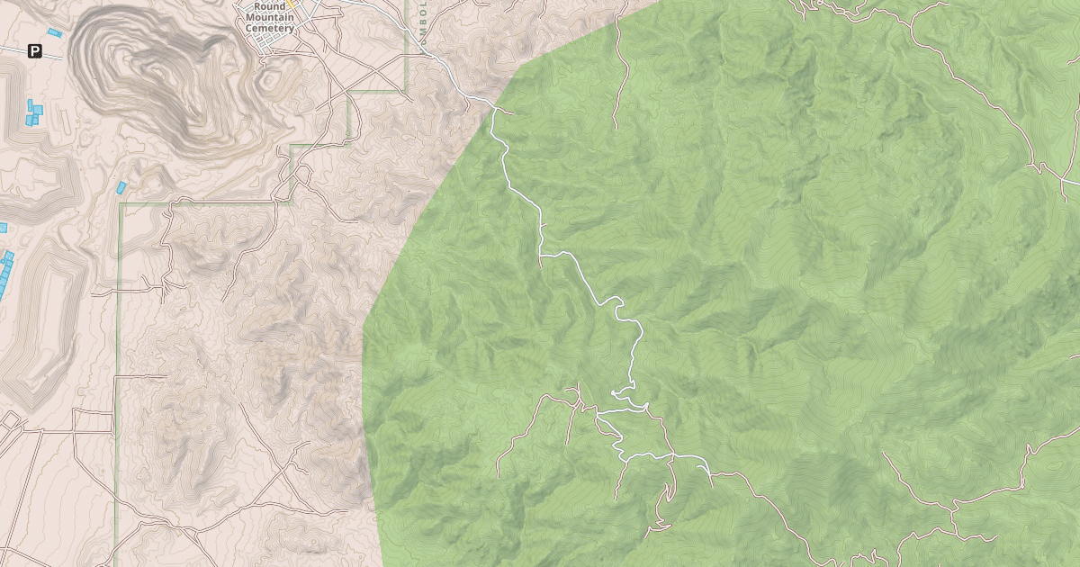 Map preview of SHOSHONE CREEK