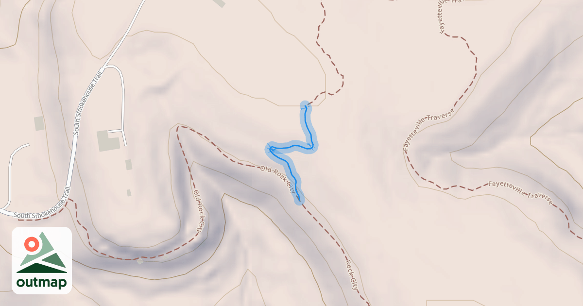 Map of Rock City-Traverse Connector