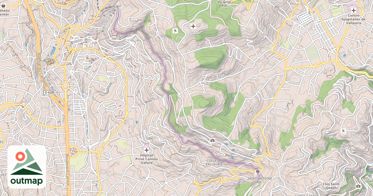 Map of Canal de la Siagne