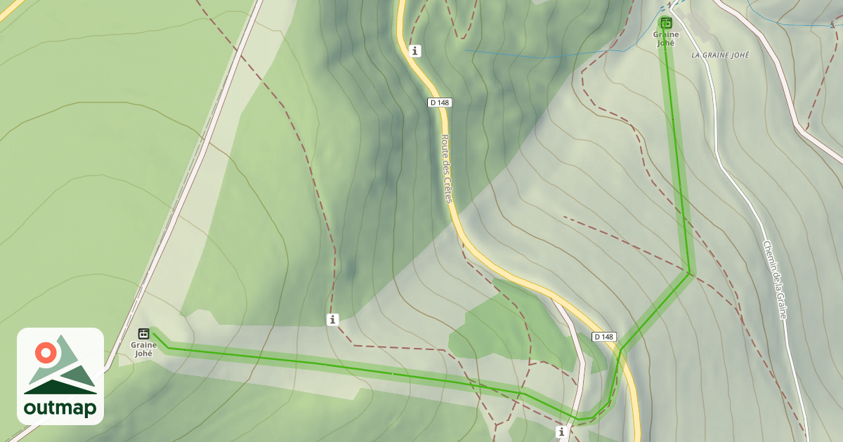 Map of La Tête des Chats