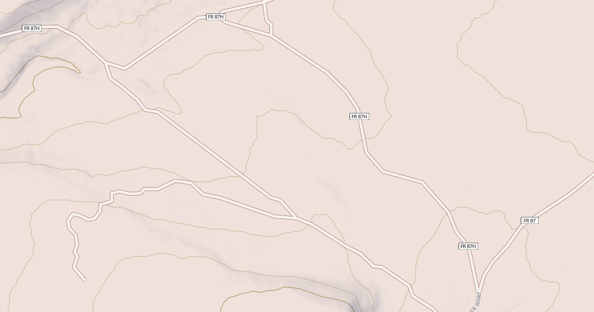 Map preview of USFS National Forest System Roads {7436849E-FBAC-450C-A96B-2D53ECC9ED33}