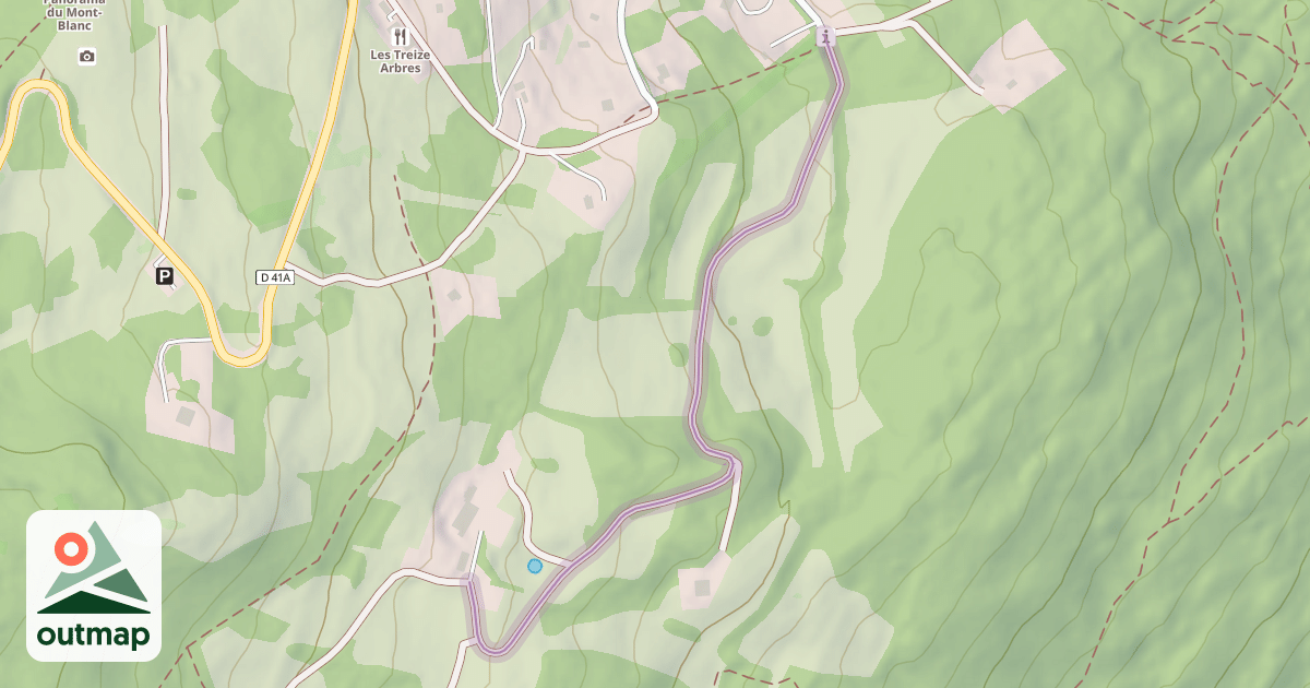Map of Chemin de la Grange Passey