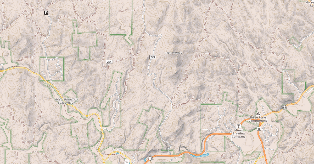 Map preview of CHINA GULCH