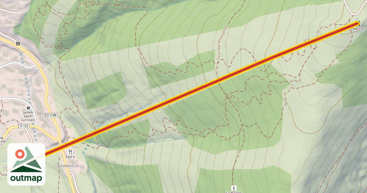 Map of Légette