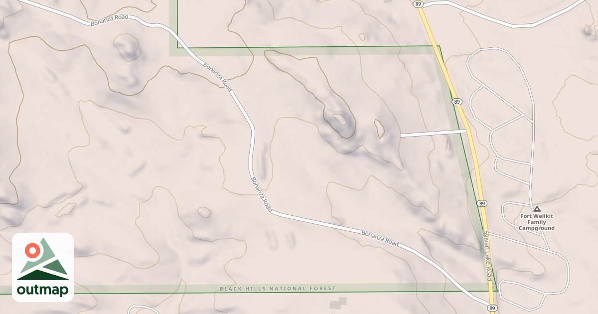 Map of BONANZA ROAD