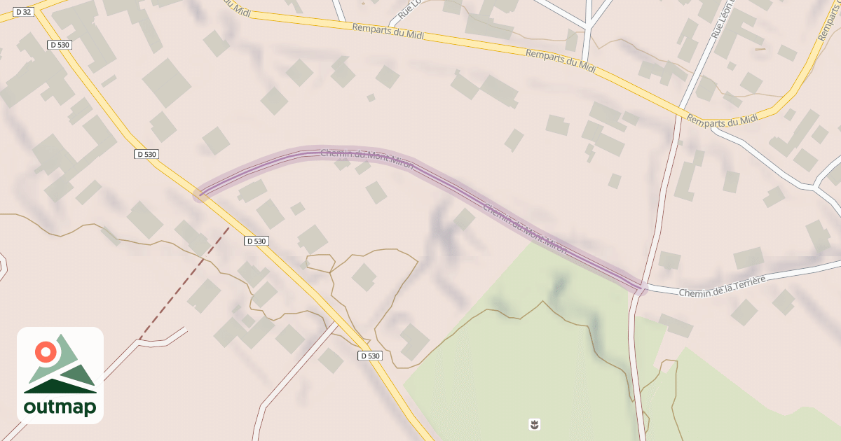Map of Chemin du Mont Miron
