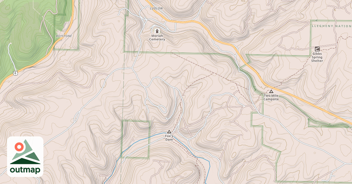 Map of LUDLOW JOJO