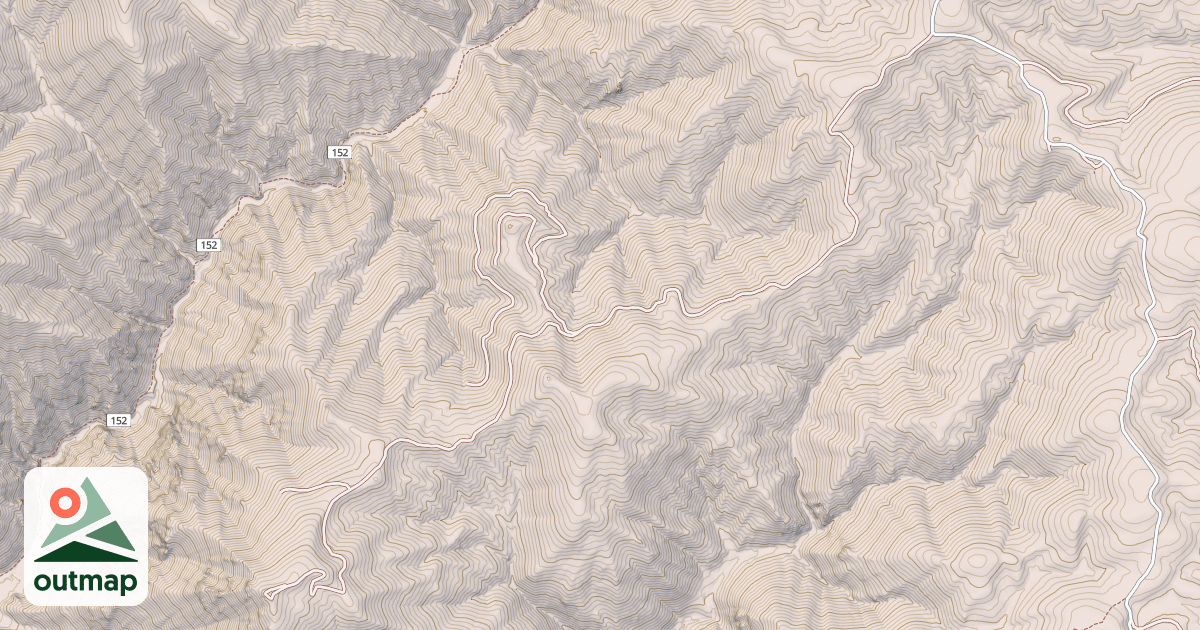 Map of BEAR TRAP L O