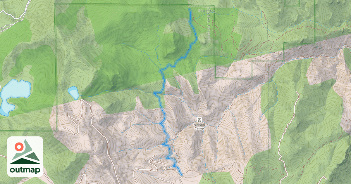 Map of Forest Service Trail 701