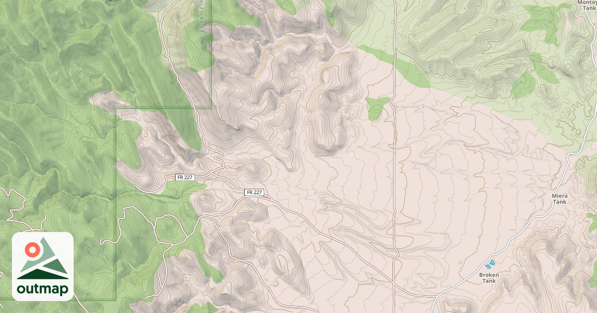 Map of USFS Motor Vehicle Use Map Roads {8C84AA53-3754-431C-BB64-77D0BC52D3DE}
