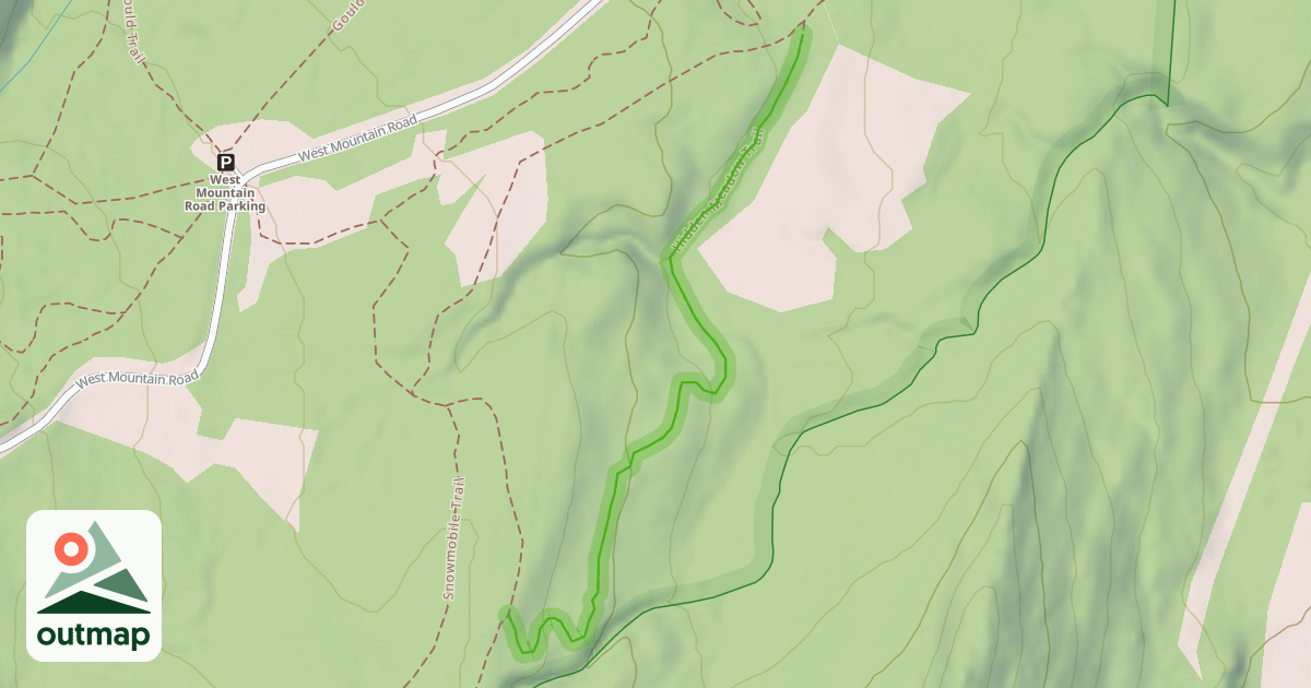 Map of Hidden Meadow Trail