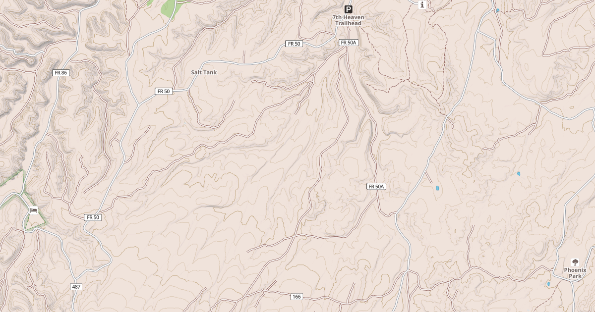 Map preview of USFS National Forest System Roads {76B4ED5F-A32D-47F8-AFDC-22F5D907517F}