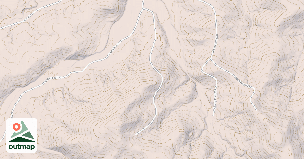 Map of LOCUST MTN