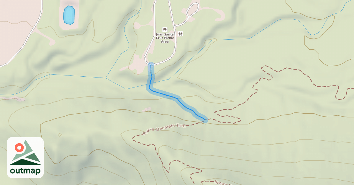 Map of Brown Mountain Trail