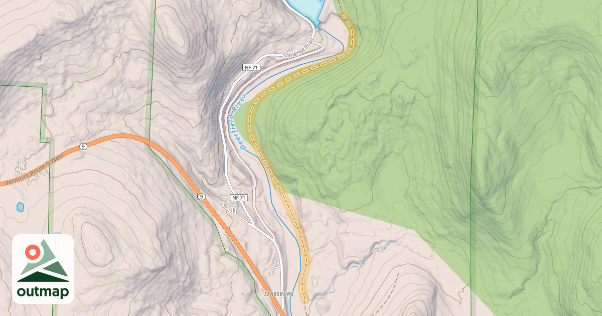 Map of Catamount Trail