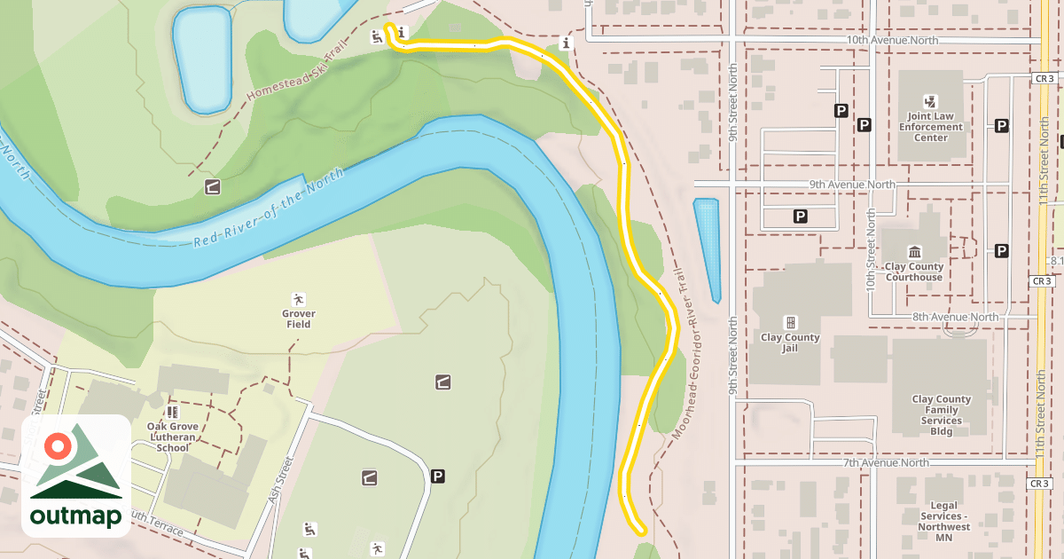 Map of Homestead Ski Trail