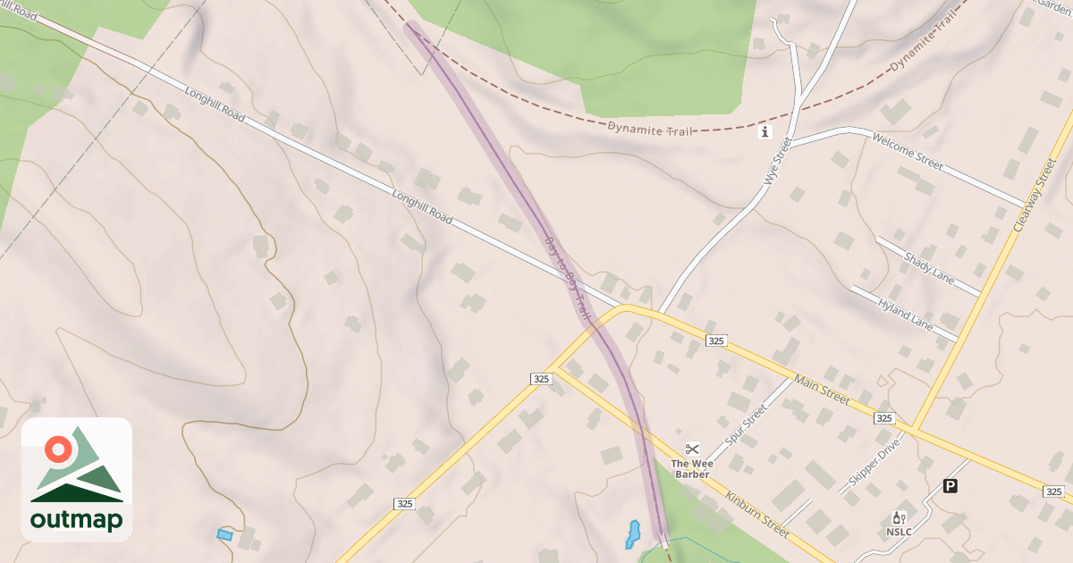Map of Bay to Bay Trail