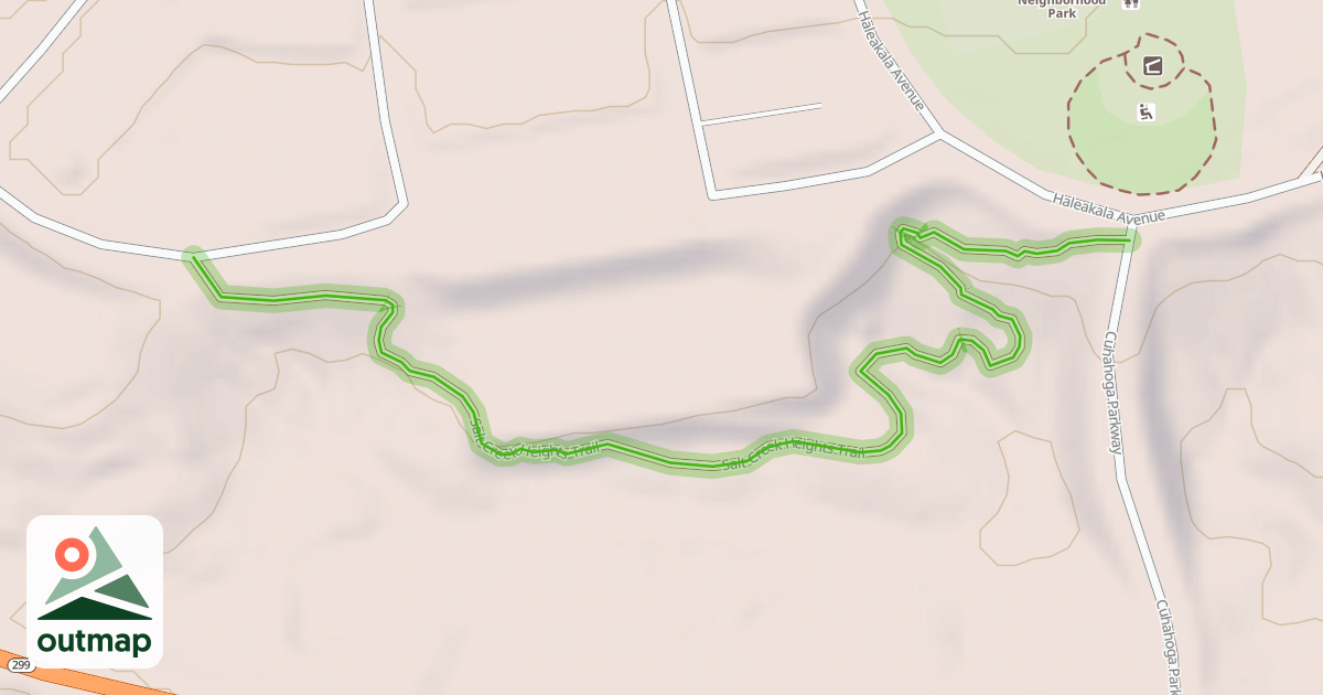 Map of Salt Creek Heights Trail